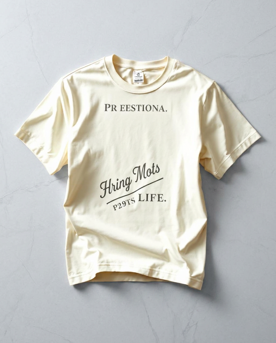 Never Die Heavyweight Tee — 240gsm boxy cotton tee, bone